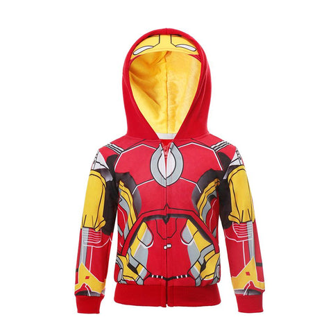 Superheroes Spiderman Boys Hoodies Christmas Iron Man Sweatshirt Kids-TB01330-Veeddydropshipping
