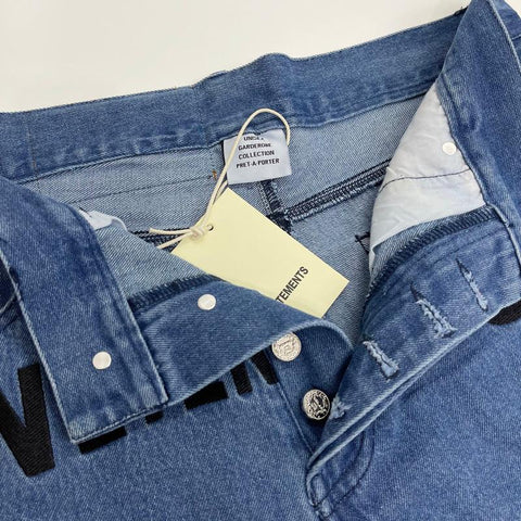 Logo Jeans Loose Blue Straight Men-MF00494-Veeddydropshipping