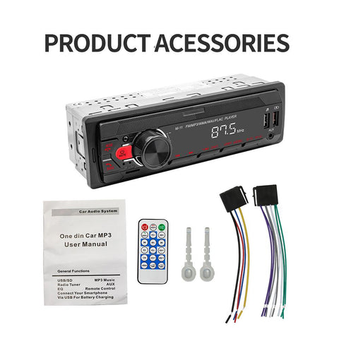 M11 Car Radio Stereo Multimedia Player With FM Bluetooth Receiver Voice-AM00658-Veeddydropshipping