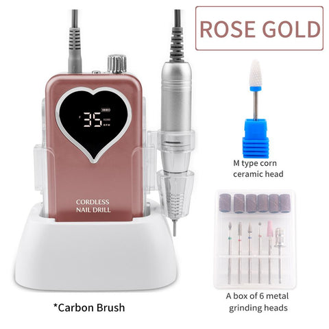 Rechargeable Desktop Base Manicure Electric Machine Nail File -BH01020-Veeddydropshipping