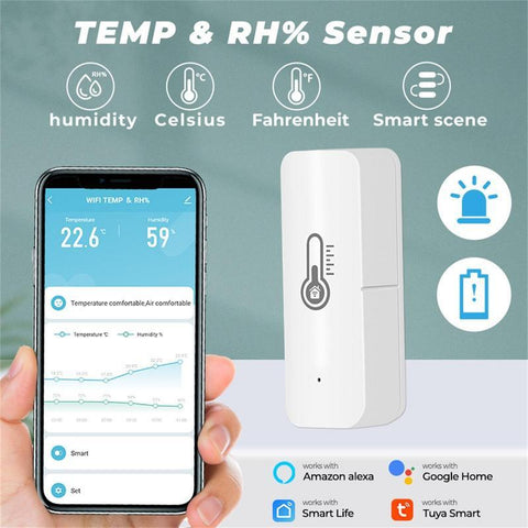 WiFi Thermometer Hygrometer Smart Wireless Temperature And Humidity-TI01014-Veeddydropshipping