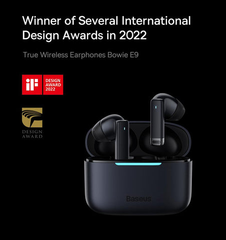 Bowie E9 Wireless Earphone Noise Canceling Bluetooth 5.3 with 4-mics ENC-CE01096-Veeddydropshipping