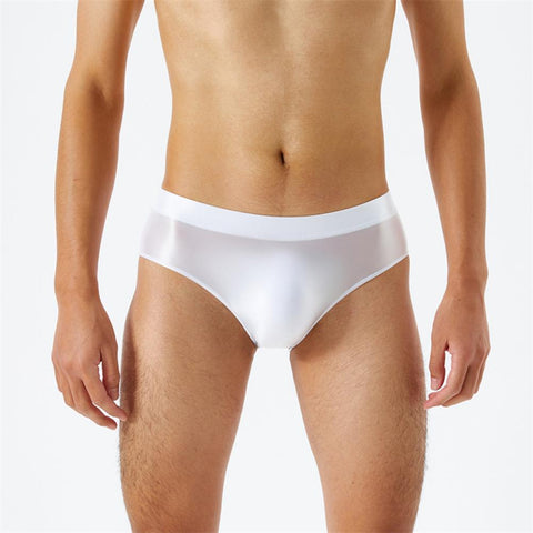 Color Smooth Stretch Seamless Glossy Underwear Sexy Underpants Briefs-MF01671-Veeddydropshipping