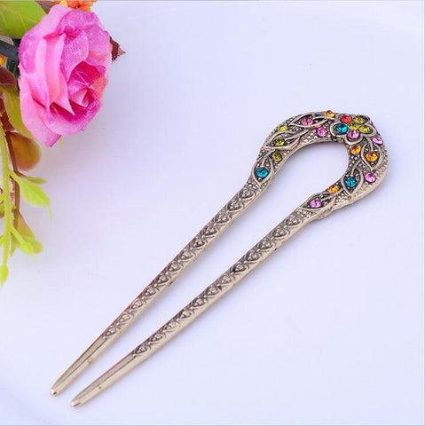 Hair Stick Pin Women Hair Jewelry-WF01287-Veeddydropshipping