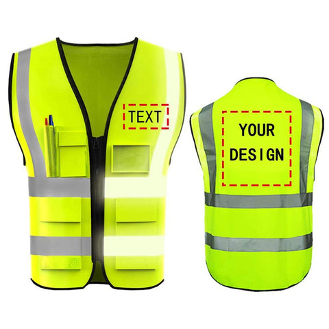 Safety Vest with Reflective Strips -CO00685-Veeddydropshipping