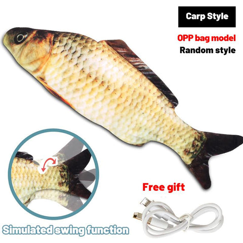 Floppy Wagging Fish Cat Toy USB Electric Charging-HA01451-Veeddydropshipping