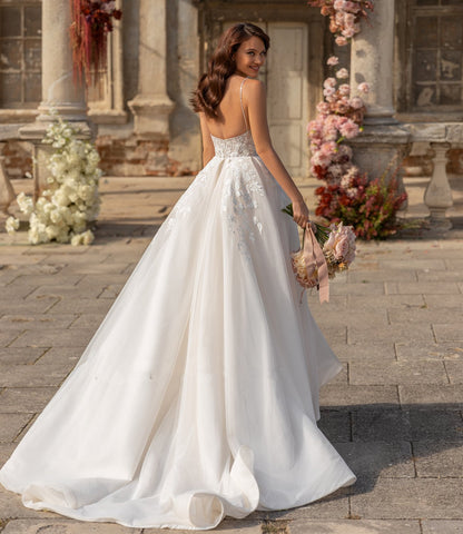 Sexy Sapghetti Straps Wedding Dress-WF01561-Veeddydropshipping