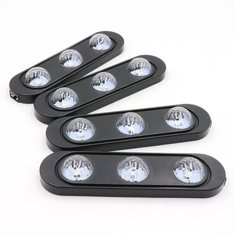 4pcs Car LED Starry Foot Light USB Atmosphere Ambient DJ Mixed-AM00545-Veeddydropshipping