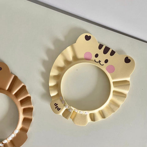 Adjustable Baby Bath Shower Shampoo Cap Cartoon Bear Hair Wash-TB00728-Veeddydropshipping