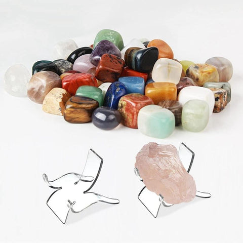 Rock Display Stand Clear Display Easel Stands Pedestal-HA00882-Veeddydropshipping