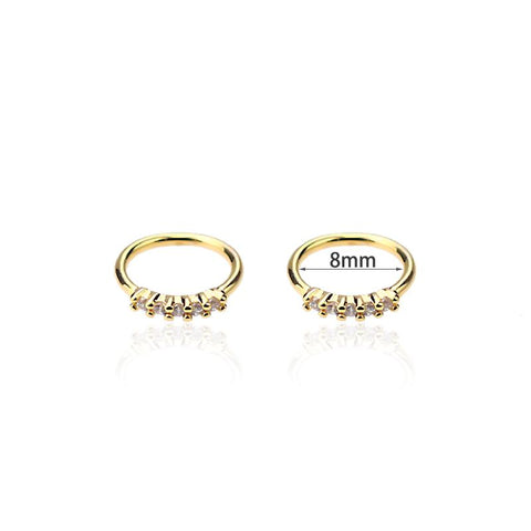 Korean Jewelry Nose Piercing Circular For Septum Zircon Nose Rings-JW01358-Veeddydropshipping