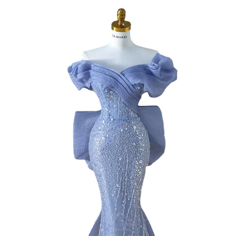 Prom Dresses Off Shoulder V Neck-Veeddydropshipping