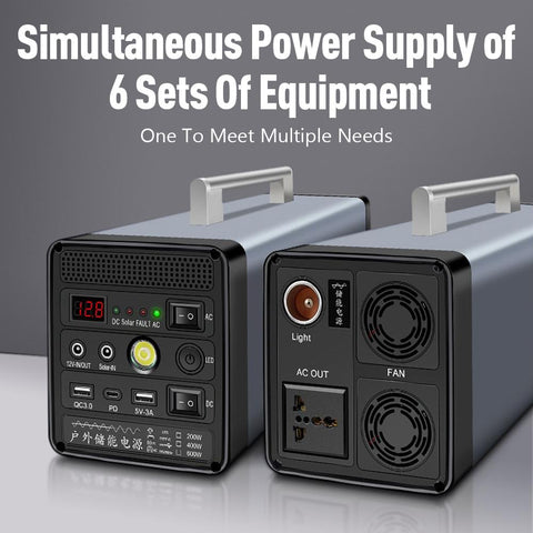 Portable Solar Generator  LED Wave Inverter-TI00681-Veeddydropshipping