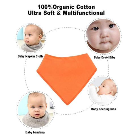 1Pc Baby Bandana Bibs Organic Cotton Baby Feeding Bibs for Drooling and Teething-Veeddydropshipping-5