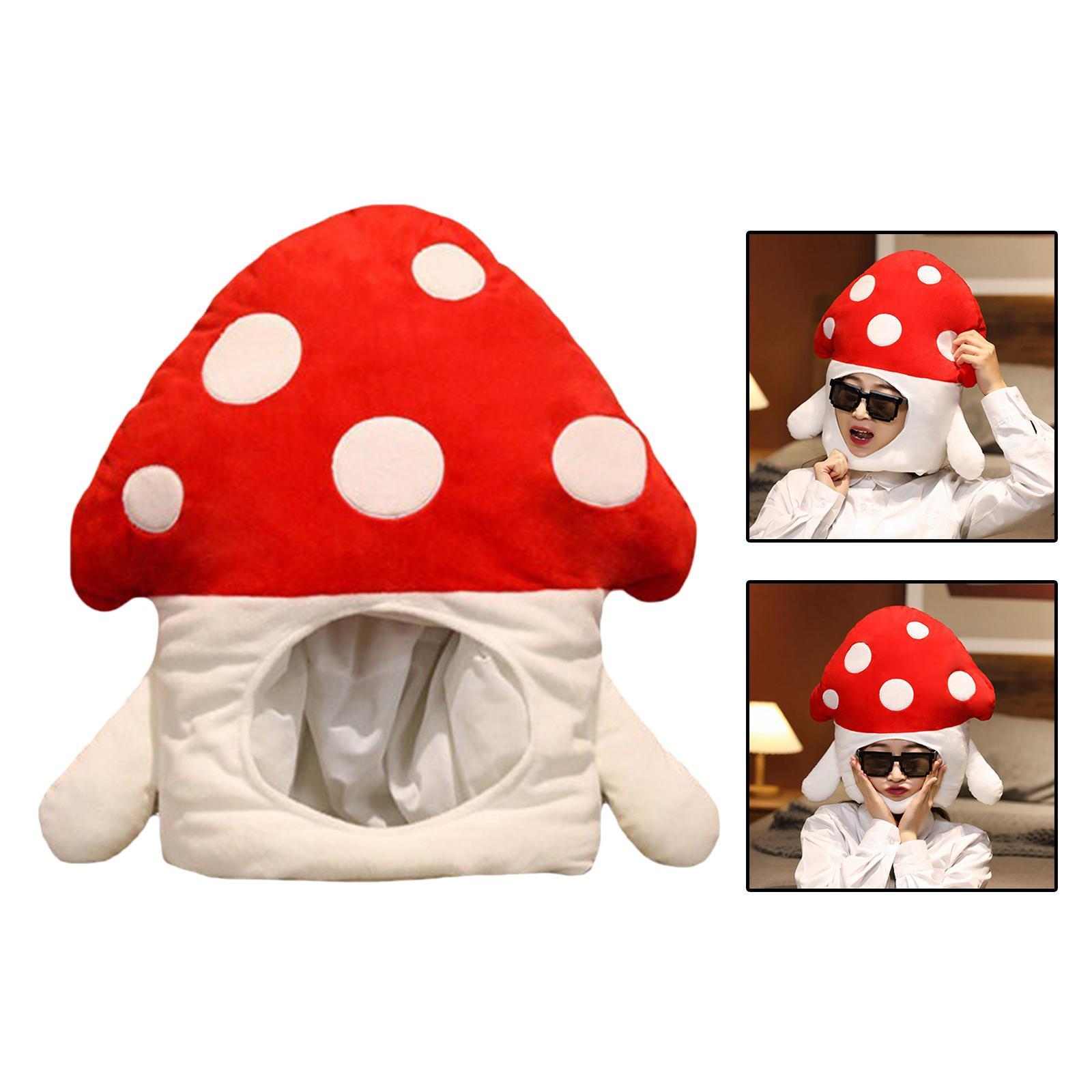 Novelty Costume Headgear Cosplay Headband Beanie Winter Hat Mushroom-Veeddydropshipping-6