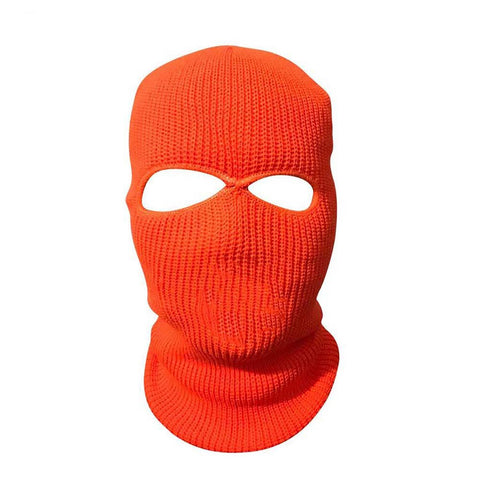 1PC Winter Knit Cap Warm Soft 2 Holes Full Face Ski Hat Hood Motorcycle Helmet -OS01109-Veeddydropshipping