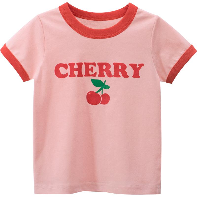 Summer Girls Children T-shirts Patchwork Cartoon Clothes-Veeddydropshipping