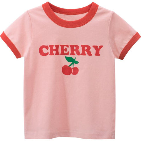Summer Girls Children T-shirts Patchwork Cartoon Clothes-Veeddydropshipping