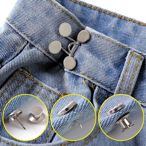 Detachable Retro Metal Buttons Snap Fastener Pants-HA00191-Veeddydropshipping