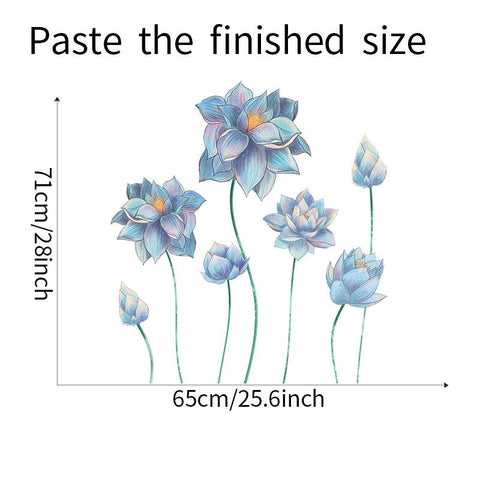 Large Lotus Butterfly Removable Wall Stickers 3D-HA00243-Veeddydropshipping