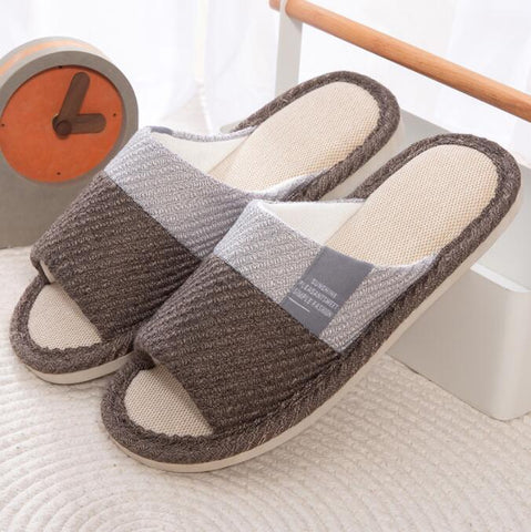 Flat Shoes Comfort Anti-slip Home Linen Slipper Unisex-BS01117-Veeddydropshipping