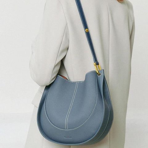 capacity cowhide Genuine leather Crossbody bags for women-BS00161-Veeddydropshipping
