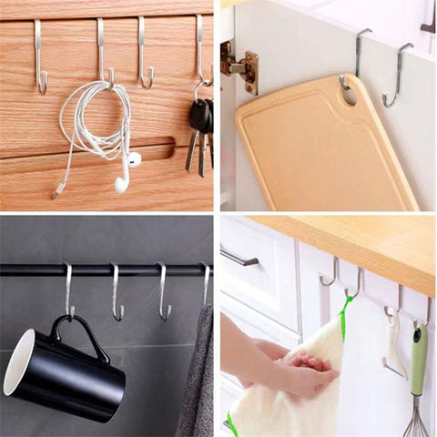 Stainless Steel Cabinet Door Towel Hanger Hat Holders-HA00897-Veeddydropshipping
