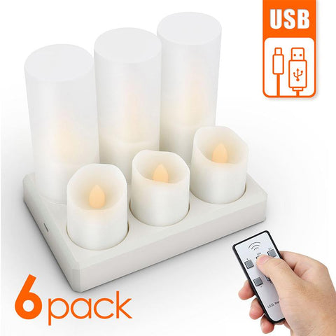 Led candles With Flickering Flame Timer Remote Control-HA00353-Veeddydropshipping