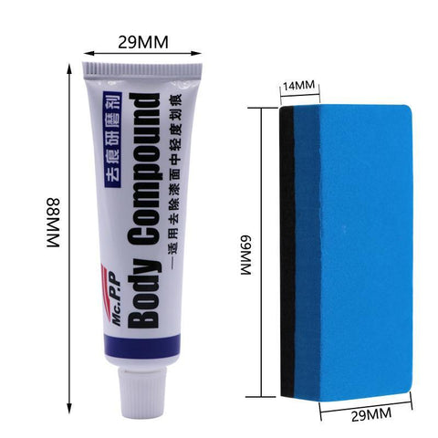 2pcs/set Car Scratch Remover Car Polishing Paste with Sponge, Car-AM00390-Veeddydropshipping
