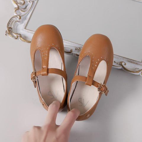 Spring Kids Princess Shoes Children T Bar Shoes Baby Girls-TB00097-Veeddydropshipping