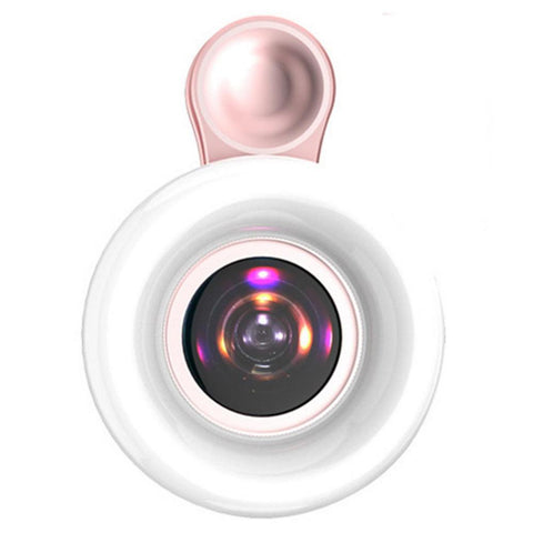 15X Macro HD Camera Lens Mobile Phone Lens LED Selfie Ring Flash Lamp Ring Clip Fill Light Universal-PA00649-Veeddydropshipping