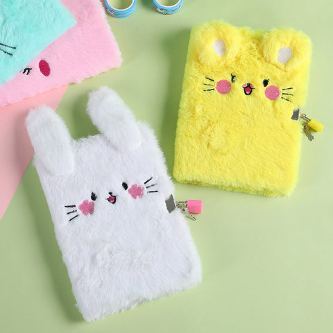 with Lock Girl Personal Diary Line Paper Organizer Kawaii-BS00624-Veeddydropshipping