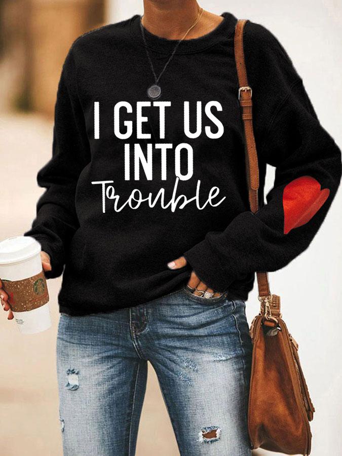 Fashion Couple Sweatshirt Unisex Pullover Casual Campus Shirt-WF00271-Veeddydropshipping