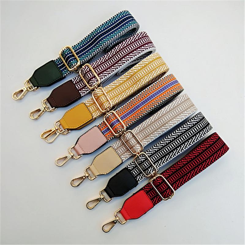 Embroidery Bag Stripe Adjustable Lengthened Ethnic Style-BS00685-Veeddydropshipping