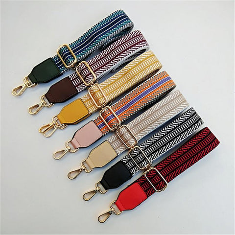 Embroidery Bag Stripe Adjustable Lengthened Ethnic Style-BS00685-Veeddydropshipping