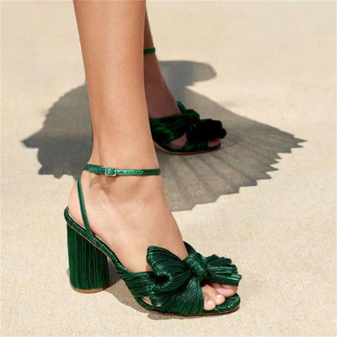 Quality Open Peep Toe Bowknot High Heels Women Sandals-BS00842-Veeddydropshipping