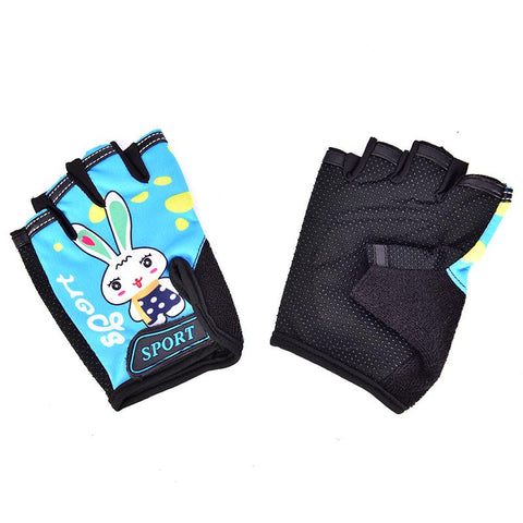 1Pair Children Cycling Gloves Half Finger Skate Child Mountain Bike Bicycle Gloves -OS01035-Veeddydropshipping