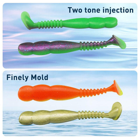 Rock Viber Shad 50mm 95mm 115mm Rock Shiner Sea Soft Baits Pesca Artificial -OS00366-Veeddydropshipping