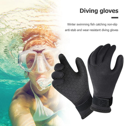 3mm Neoprene Swimming Gloves Swim Snorkeling Gloves Non Slip Diving Winter Swim -OS00258-Veeddydropshipping