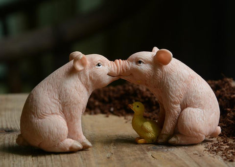 Home Decor Miniature Animal Figurines Desktop-HA01809-Veeddydropshipping