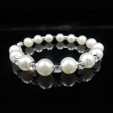 Silver Color Crystal Bracelet for Women jewellery sets -JW00378-Veeddydropshipping