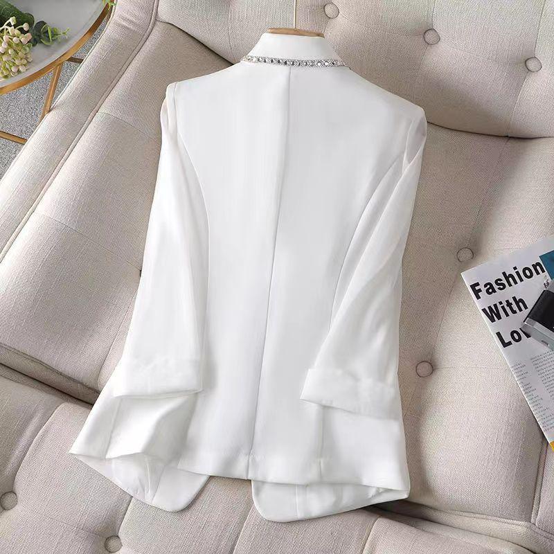 Diamond Studded Suit Sleeve Small Coat-Veeddydropshipping
