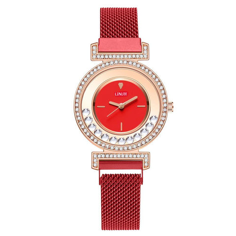 Stainless Steel Wristwatches Rhinestone Woman Quartz Watch-JW00896-Veeddydropshipping