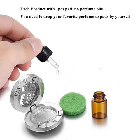 Necklace Perfume Essential Oil Open Stainless Steel-JW01209-Veeddydropshipping