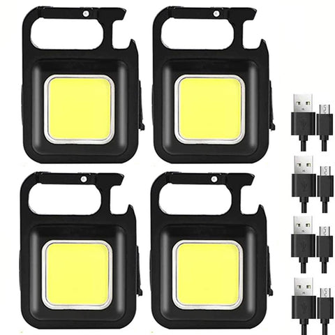 Small LED Flashlight COB Keychain USB Charging Light Emergency-TI00752-Veeddydropshipping