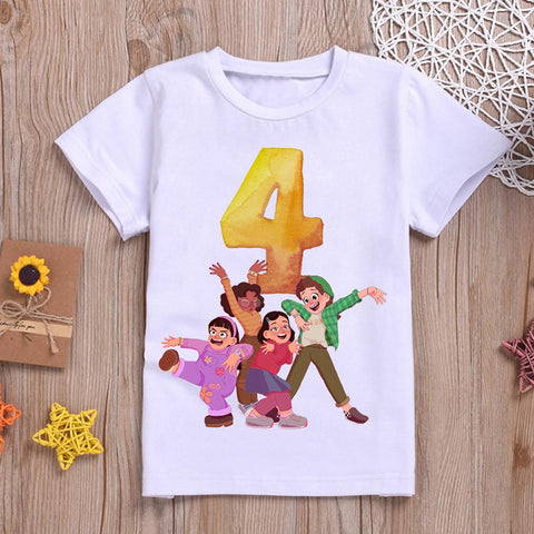 Turning Red Children T Shirt New Number 123456789 Kawaii Pixar Disney-TB00947-Veeddydropshipping