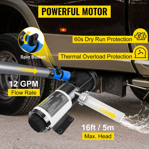 Macerator Pump Self-priming Water Waste Pumps-TI00697-Veeddydropshipping