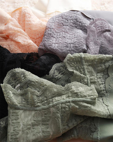 Thin Panties Sexy Lace High Waist Underwear-WF00974-Veeddydropshipping