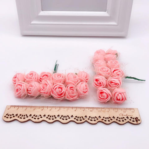 Multicolor fake foam rose Artificial flowers-HA00756-Veeddydropshipping