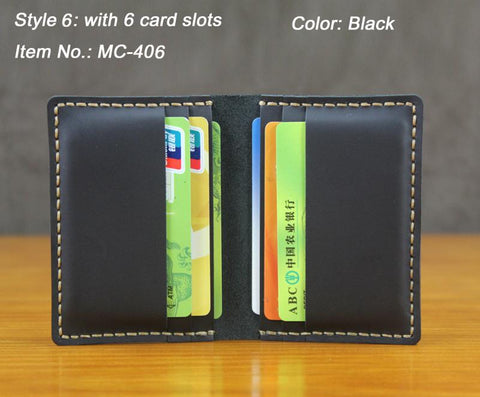 Card Holder Men Leather Credit Card Case Small Women Card ID-BS00625-Veeddydropshipping